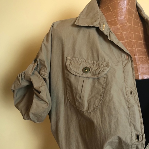 NWOT, GAP Cargo Dress, Khaki Green w/Draw String Waist - Picture 9 of 16